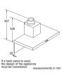 Bosch DWB96DM50B Chimney Hood, 90cm, Stainless Steel