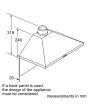 Bosch DWP94BC50B Classic Chimney Hood, 90cm, Stainless Steel