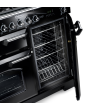 Rangemaster Classic Deluxe 100cm Dual Fuel Black Range Cooker
