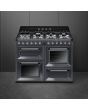 Smeg TR4110GR 110cm Victoria Slate Grey Dual Fuel Range Cooker