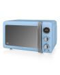 Swan SM22030LBLN Light Blue Sm22030lbln Digital Microwave 800W