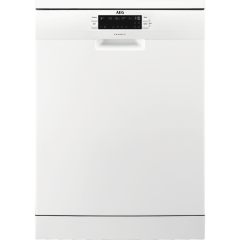 AEG FFB53940ZW Freestanding Full Size Dishwasher, 14 Place Settings, D Energy