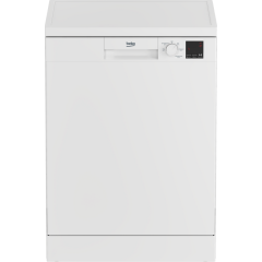 Beko DVN05C20W Freestanding Full Size Dishwasher, 13 Place Settings, E Energy
