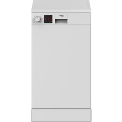 Beko DVS05C20W Freestanding, Slimline Dishwasher, 10 Place Settings, E Energy