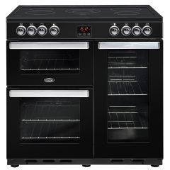 Belling Cookcentre 90cm Ceramic Range Cooker Black 444444074
