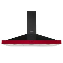 Belling 444410356 Chimney Hood, 100cm, Red
