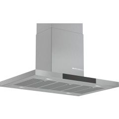 Bosch DIB98JQ50B Island Chimney Hood, 90cm, Stainless Steel