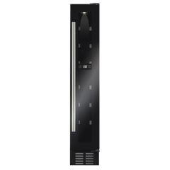 Cda FWC153BL Freestanding/under counter slimline wine cooler, Single temperature zone, 