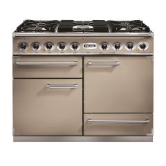 Falcon 1092 Deluxe 109cm Dual Fuel Fawn Range Cooker