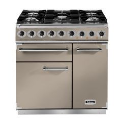 Falcon 900 Deluxe 90cm Dual Fuel Fawn Range Cooker