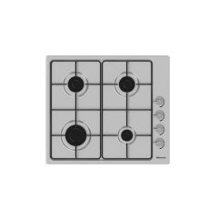 Hisense GM642XSUK 58cm Gas Hob - Stainless Steel