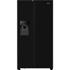 Hisense RS694N4TBE 91cm Fridge Freezer - Black
