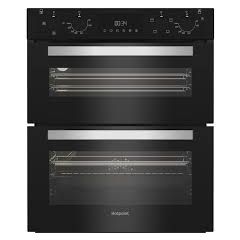 Hotpoint DIH 10D B 59.4cm Built In Electric Fan Double Oven - Black
