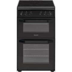 Hotpoint HD5V92KCB Catalytic, Twin Cavity Oven, 50Cm, A Energy