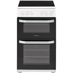 Hotpoint HD5V92KCW Catalytic, Twin Cavity Oven, 50cm, A Energy