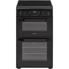 Hotpoint HD5V93CCB Catalytic, Electric Double Oven, 50cm, A Energy