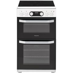 Hotpoint HD5V93CCW Catalytic, Electric Double Oven, 50cm, A Energy
