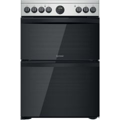 Indesit ID67V9HCXUK Catalytic, Electric Double Oven, 60cm, A Energy