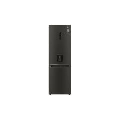 LG GBF61BLHEN 59.5cm Total No Frost Fridge Freezer - Black Steel