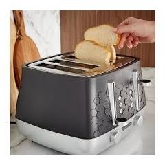 Morphy Richards 243020 Cassini 4-Slice Toaster Moonless Night - Black