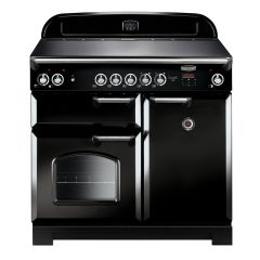 Rangemaster Classic 100cm Ceramic Black Range Cooker