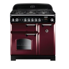 Rangemaster Classic 90cm All Gas Cranberry Range Cooker