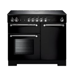 Rangemaster Kitchener 100cm Ceramic Black Range Cooker