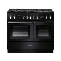 Rangemaster Professional Plus FX 100cm Dual Fuel Black Range Cooker