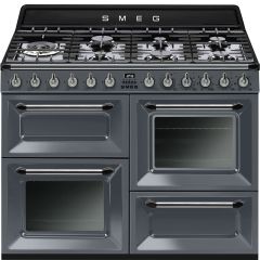 Smeg TR4110GR 110cm Victoria Slate Grey Dual Fuel Range Cooker