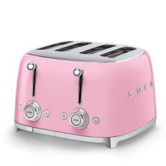 Smeg TSF03PKUK Pink 4 Slice Toaster