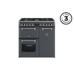Stoves 444411849 Rca Rich 90Df Ant 90Cm Dual Fuel Range Cooker, Grey, A Rated