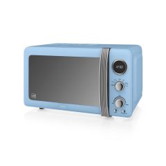 Swan SM22030LBLN Light Blue Sm22030lbln Digital Microwave 800W