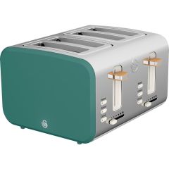 Swan ST14620GREN Green Nordic 4 Slice Toaster Green