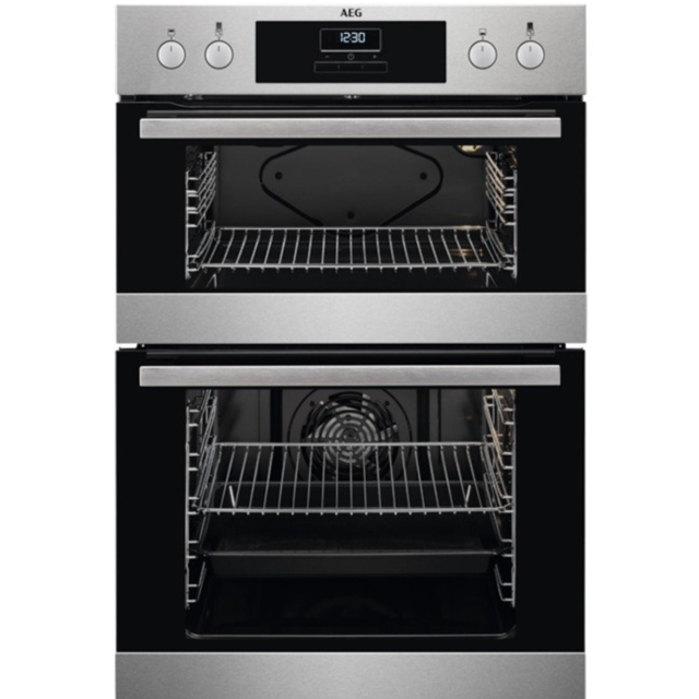 AEG DEB331010M Enamel Interior, Double Fan Oven, Electric, A Energy