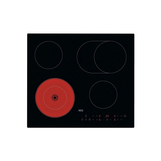 AEG HRX64360CB 59Cm Ceramic Hob - Black