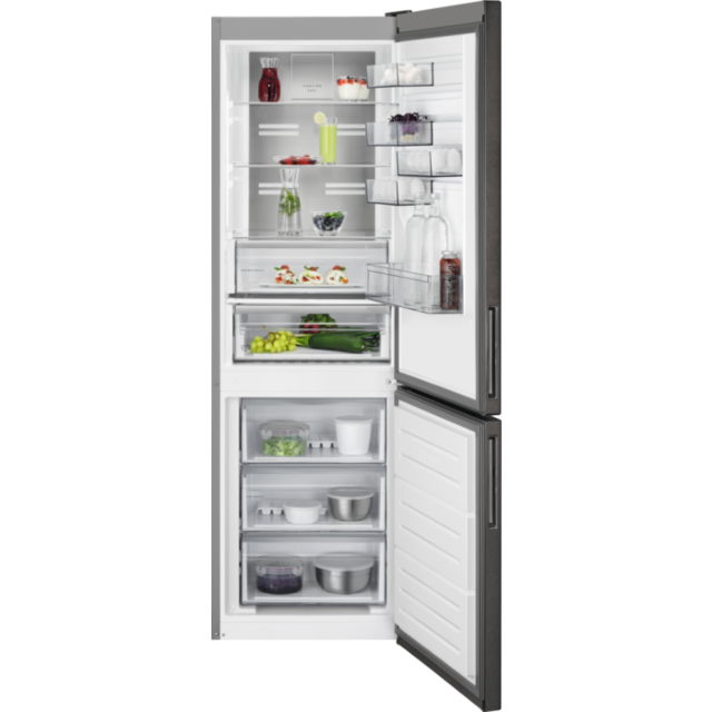 AEG RCB732E5MB Fridge Freezer, 60cm, Frost Free, E Energy