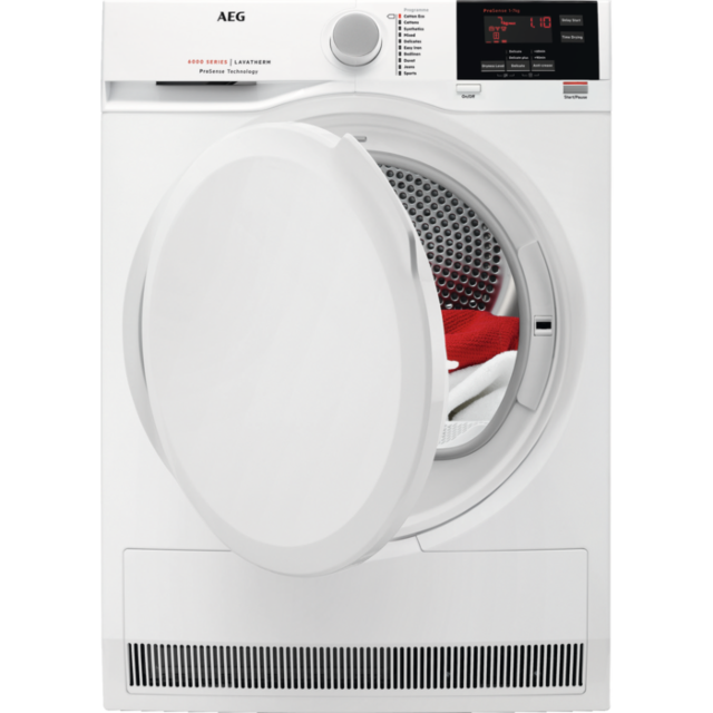 AEG T6DBG720N Condenser Tumble Dryer, 7kg Capacity B Energy