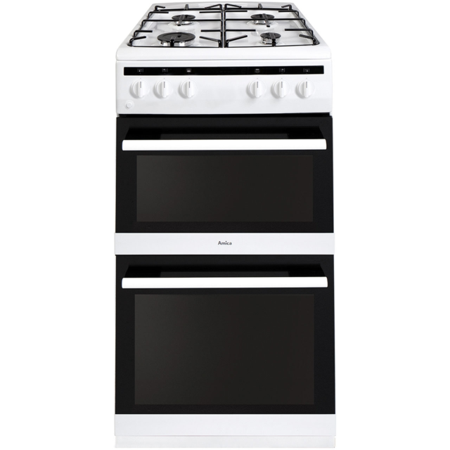 Amica AFG5100WH Gas Twin Cavity, 50cm, A Energy