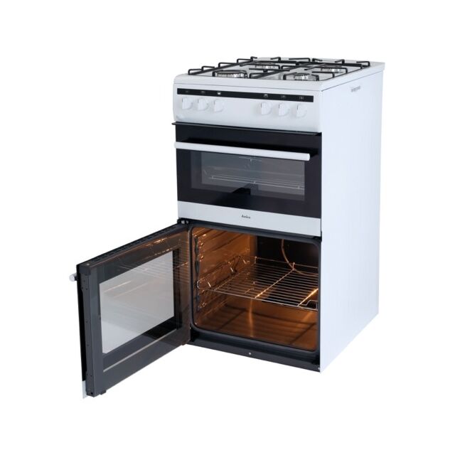 Amica AFG5100WH Gas Twin Cavity, 50cm, A Energy