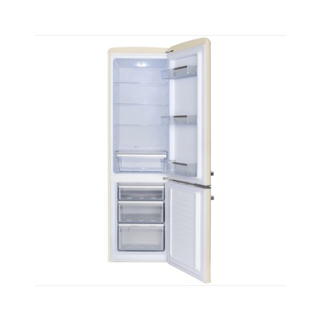 Amica FKR29653C Retro Fridge Freezer, 55cm, Manual Defrost, F Energy