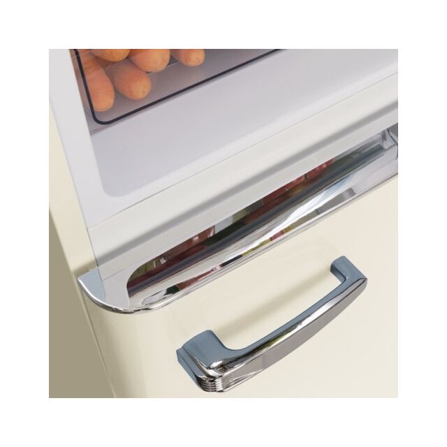 Amica FKR29653C Retro Fridge Freezer, 55cm, Manual Defrost, F Energy