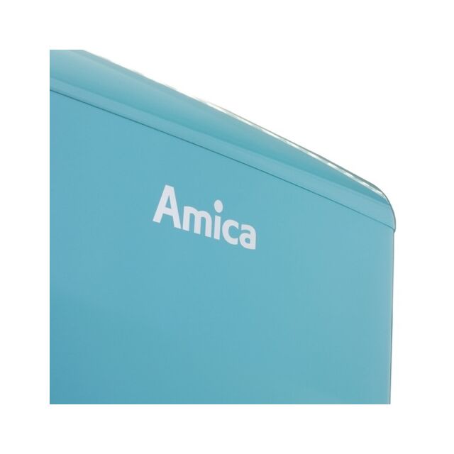 Amica FKR29653DEB Retro Fridge Freezer, 55cm, Manual Defrost, F Energy 