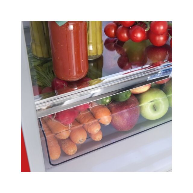 Amica FKR29653R Retro Fridge Freezer, 55cm, Manual Defrost, F Energy