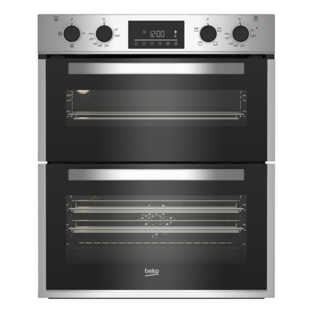 Beko CTFY22309X 59.4cm Built In Electric Double Oven - Stainless Steel