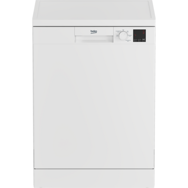 Beko DVN05C20W Freestanding Full Size Dishwasher, 13 Place Settings, E Energy