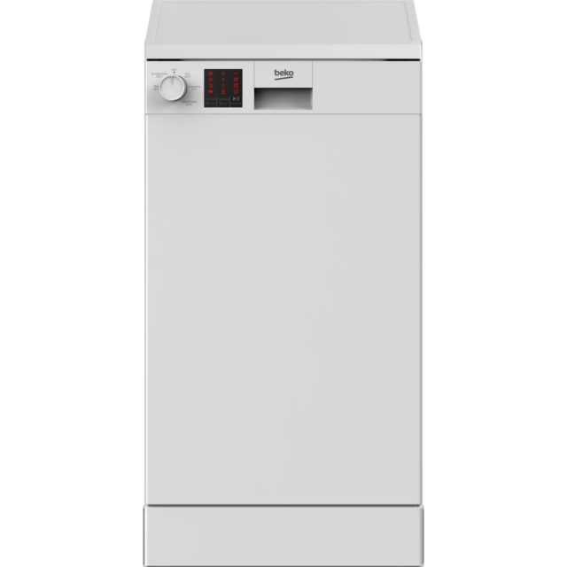 Beko DVS05C20W Freestanding, Slimline Dishwasher, 10 Place Settings, E Energy
