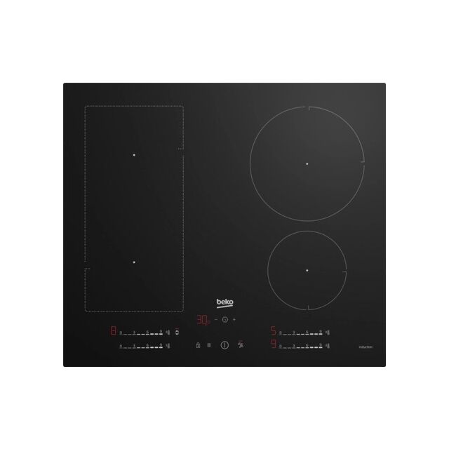 Beko HIIP64530UFT 59cm Electric Hob - Black