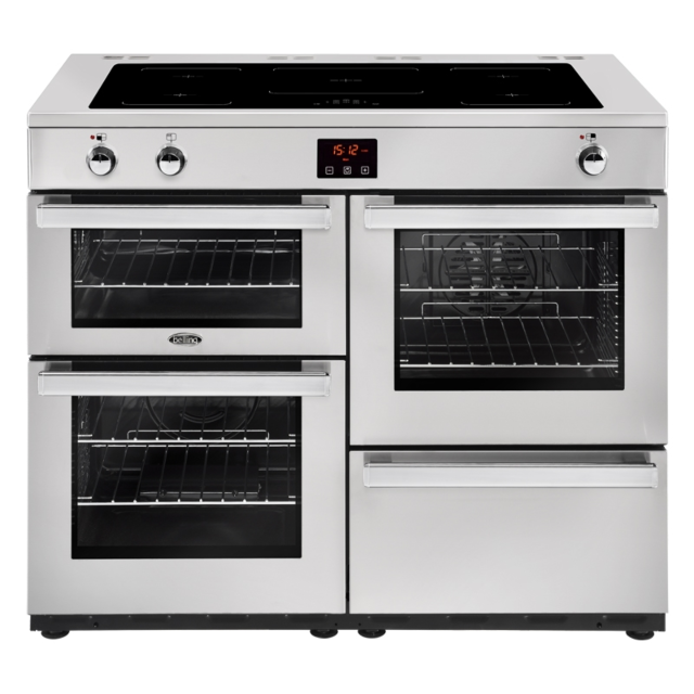 Belling Cookcentre Professional 110cm Induction Stainless Steel Range Cooker 