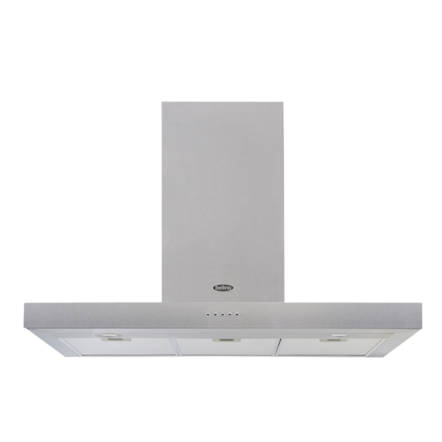 Belling 444410343 Flat Hood, 90cm, Stainless Steel