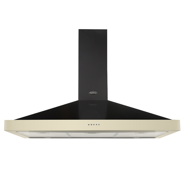 Belling 444410355 Chimney Hood, 100cm, Cream